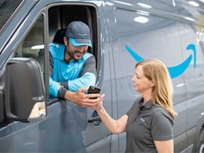 Amazon delivery vehicle