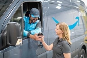 Amazon delivery vehicle