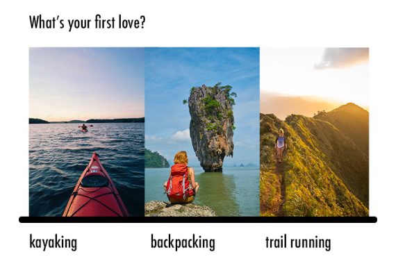 A section on the welcome page reading, "What's your first love?"