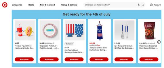 Home page of Target Home page of Target