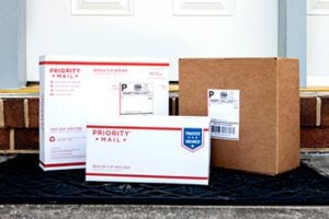 Image from USPS of shipping boxes and envelopes