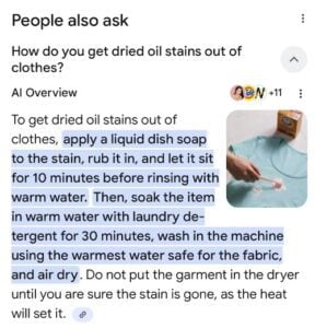 Screenshot of the oil-stain example Screenshot of the oil-stain example