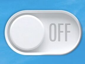 Image from "The Brain at Rest" of an "Off" button