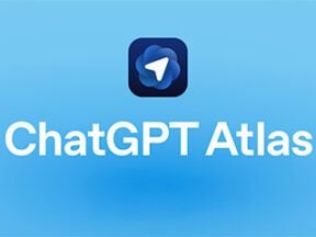 Web page with text reading "ChatGPT Atlas"