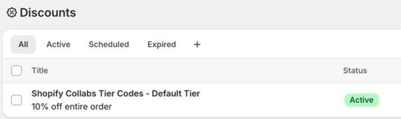 Screenshot of the Discount screen in Shopify admin Screenshot of the Discount screen in Shopify admin