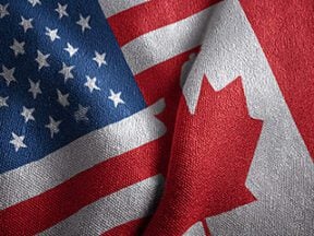 Image of U.S. and Canadian flags