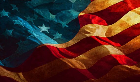 AI illustration of a U.S. flag AI illustration of a U.S. flag