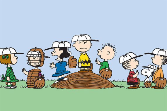 Screenshot of "Peanuts" cartoon characters.