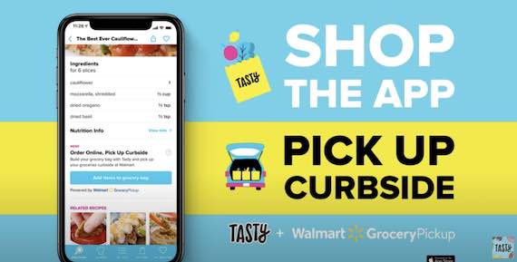 Screenshot of YouTube video: The Tasty App Just Got Better: Shop Recipes Instantly. Screenshot of YouTube video: The Tasty App Just Got Better: Shop Recipes Instantly.
