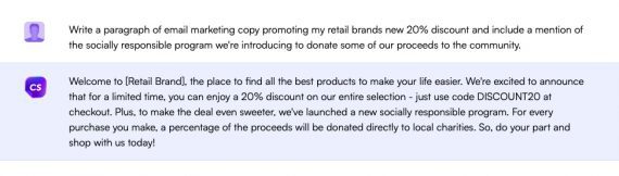 Welcome to [Retail Brand], the place to find all the best products to make your life easier. We're excited to announce that for a limited time, you can enjoy a 20% discount on our entire selection — just use code DISCOUNT20 at checkout. Plus, to make the deal even sweeter, we've launched a new socially responsible program. For every purchase you make, a percentage of the proceeds will be donated directly to local charities. So, do your part and shop with us today!