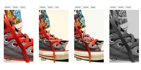 Screenshot of canvas tennis shoes photos in a video Screenshot of canvas tennis shoes photos in a video