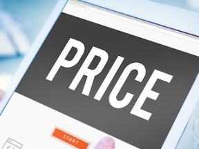 Image of a computer tablet with "PRICE" on the screen