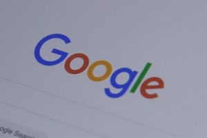 Image of Google search on a tablet screen