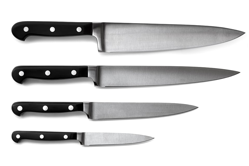 Image from Shift4shop.com of four kitchen knives with drop shadows. Image from Shift4shop.com of four kitchen knives with drop shadows.