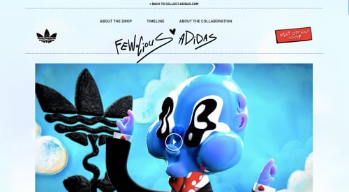 Screenshot of Adidas - Fewocious Screenshot of Adidas - Fewocious