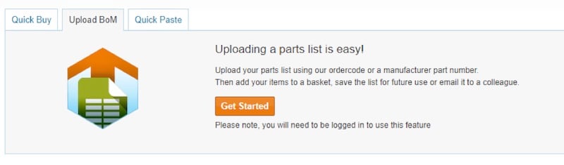 Customers have three options to order products quickly from Newark Electronics.