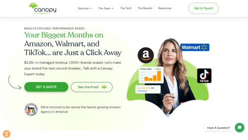 Home page of Canopy Management