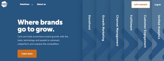 Home page of Cart.com Home page of Cart.com