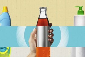 Illustration of a soft-drink bottle from Deloitte's consumer product studay