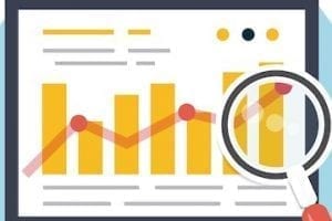 Illustration of a graph on a computer screen