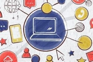 Illustration of a social media concept