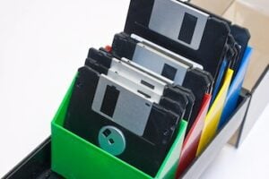 Photo of 3.5 inch floppy disks
