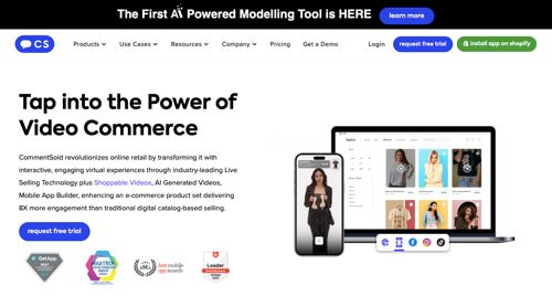 Home page of CommentSold Home page of CommentSold