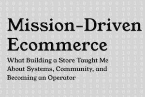 Cover of "Mission-Driven Ecommerce"