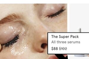 Image from Glossier of a cosmetic cross-sell offer