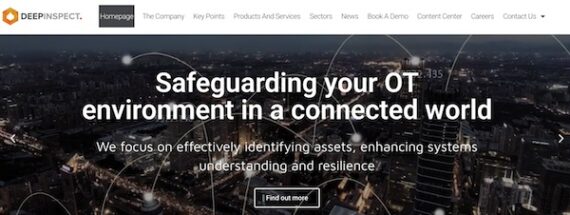 Home page of DeepInspect