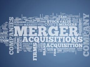 Word cloud around "Mergers and acquisitions"