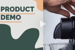 Screenshot from animoto of a product-demo video example
