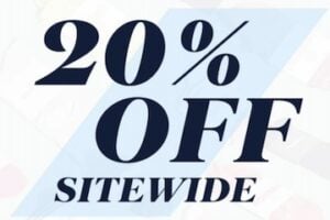 Screenshot of a Bombas email reading "20% off sitewide."