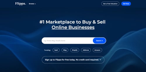 Home page of Flippa Home page of Flippa