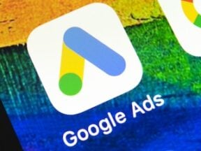 Google Ads icon on a smartphone screen