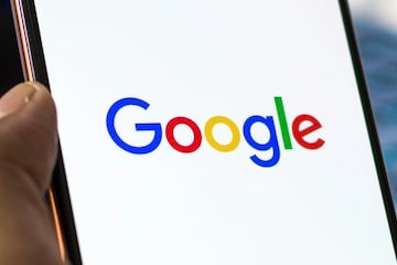 Google logo on a smartphone