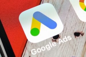 Google Ads app icon on a smartphone screen