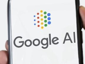 Logo of Google AI on a smartphone screen