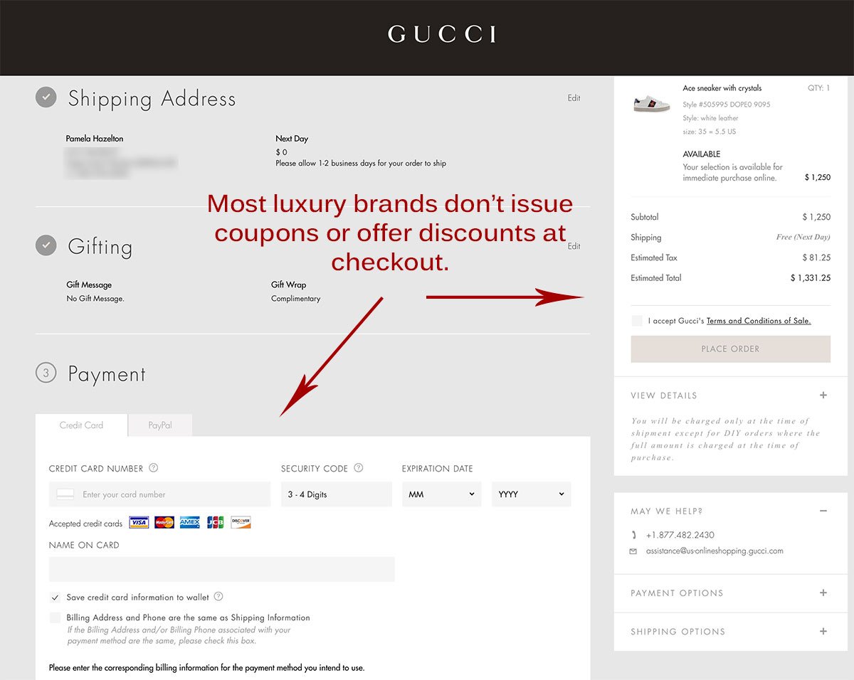 Gucci website does not offer discounts Gucci website does not offer discounts