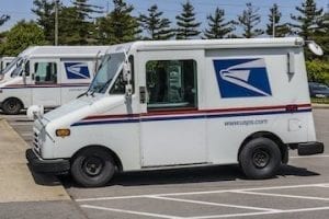 USPS delivery truck