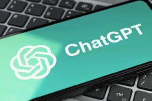 ChatGPT logo on a smartphone