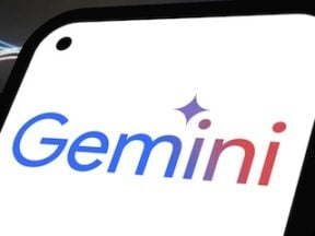 Gemini logo on a smartphone screen