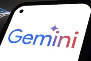 Gemini logo on a smartphone screen