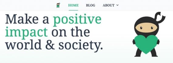 Screenshot of Impactful.ninja home page Screenshot of Impactful.ninja home page