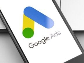 Google Ads logo on a smartphone