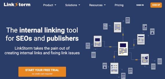 Home page of LinkStorm Home page of LinkStorm