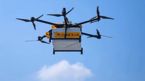 Photo of a Meituan drone