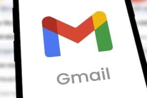 Gmail logo on a smartphone screen