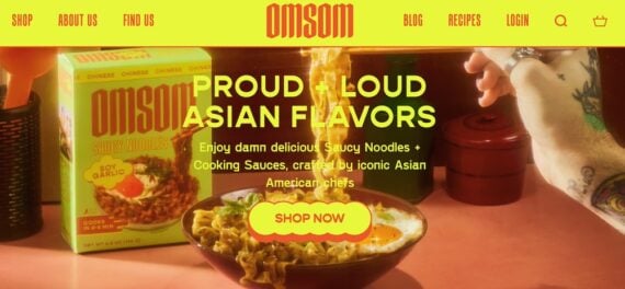 Home page of Omsom. Home page of Omsom.