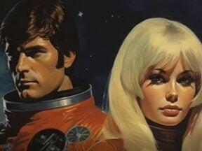 Screenshot of AI generated characters from Science Fiction Classics' Facebook store